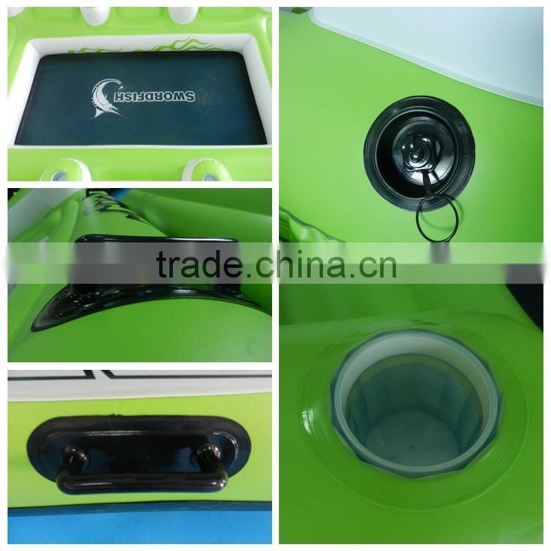 Towable inflatable tube seat island surfing boat TITAN towable inflatable water ski longue