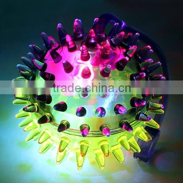 OEM Flashing LED Light Up Dual Color Party Favor Squishy Spiky Toy Yo-Yo Balls