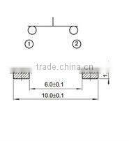 FTVBF23 2 pin 6x3mm water proof tact switch smd