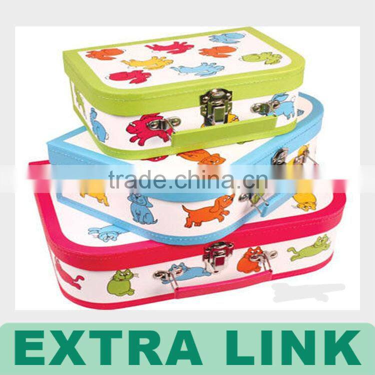 Creative design custom made wholesale cardboard suitcases