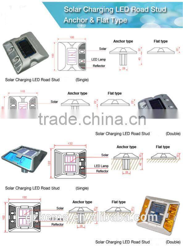 Aluminum Solar Powered Cats Eyes,Reflective Road Stud