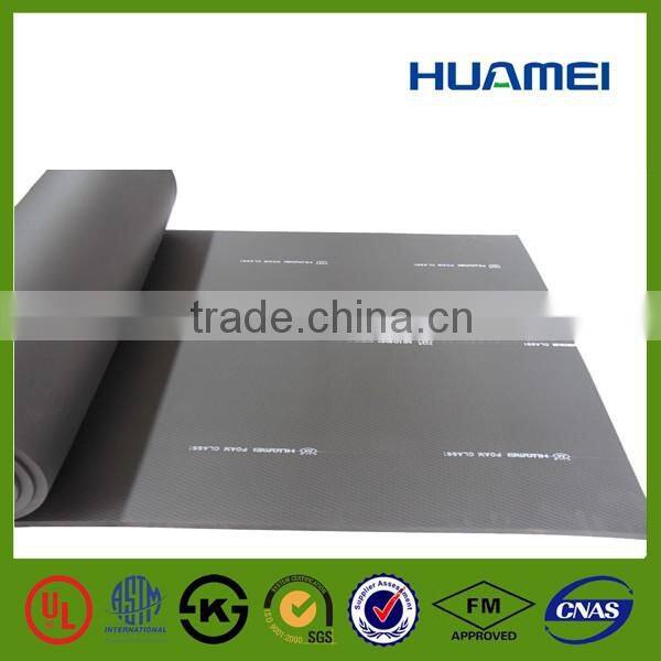 Huamei Embossed texture rubber foam insulation