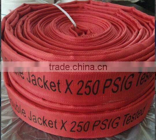 1.5 Inch Double Jacket Fire Hose PVC Lining Canvas Fire Hose, Fire Safety Equipment