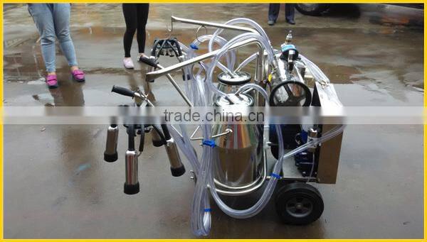2013 new style milk 2 cows a time vacuum pump milking machine