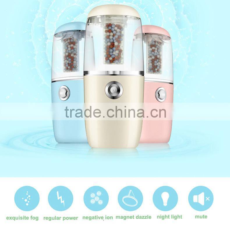 Nano Vapor Facial Steamer Handy Portable USB Nebulizer Facial Cleans tightens Mist Sprayer Skin Care Machine