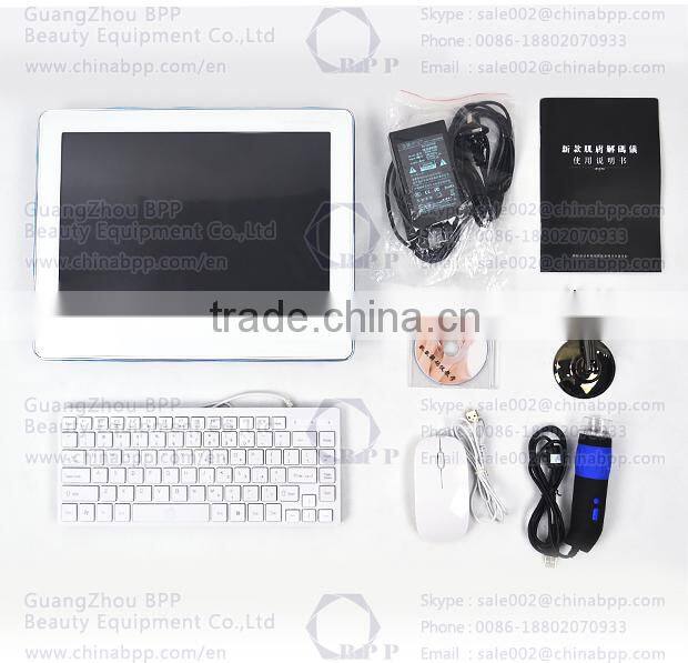 2015 Newest high quality hair and scalp analysis detection beauty machine