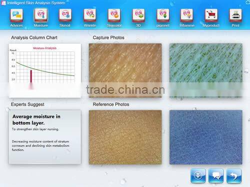 Professional skin analyzer portable skin analyzer with CE