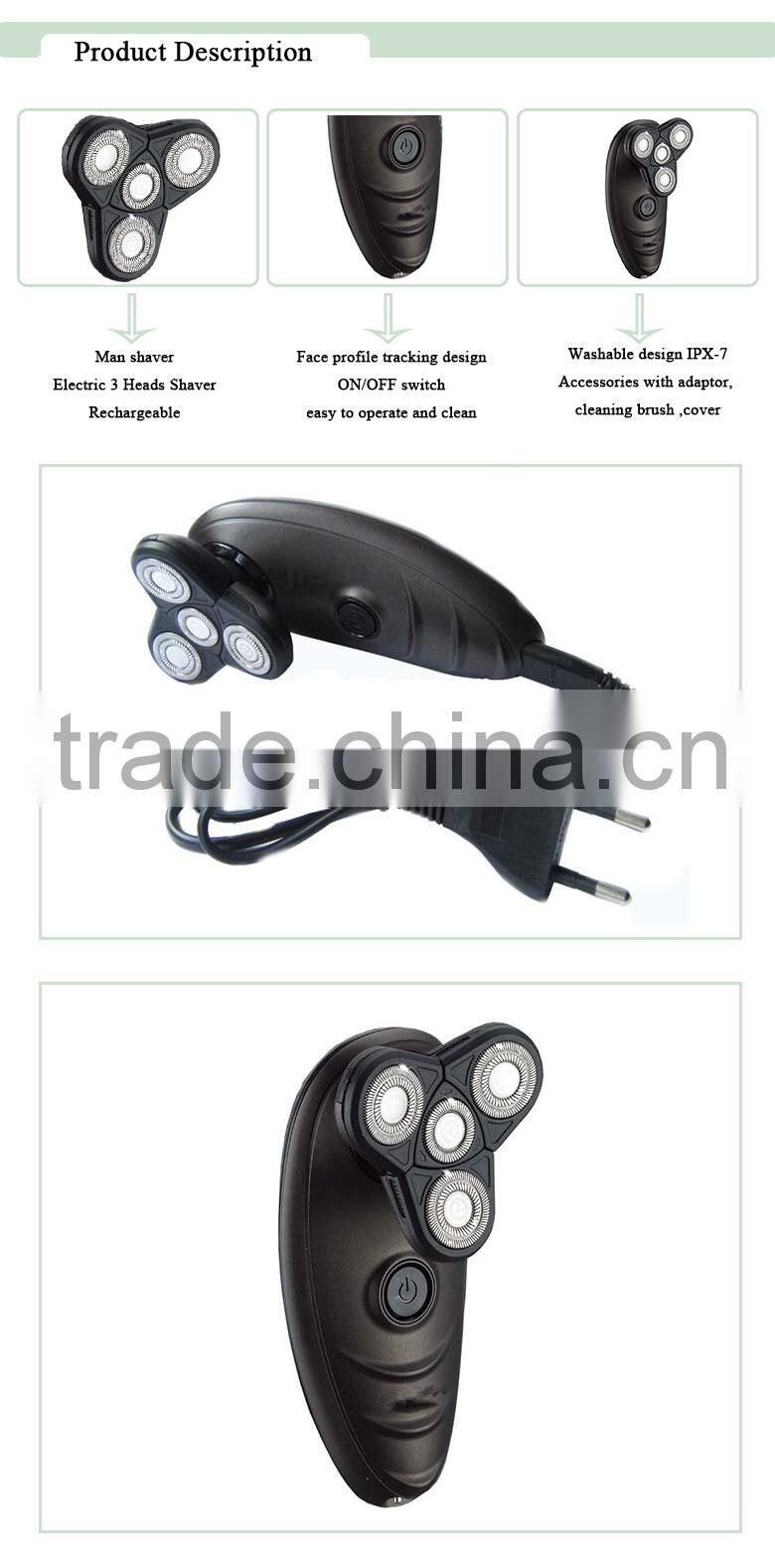 Wholesale Big Razor Washable Rechargeable 4 in1 Multi-function Men Hair Shaver