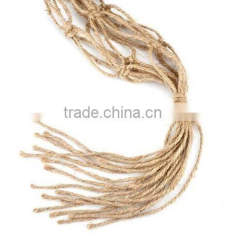 Wholesale 2016 Colorful Hanging Basket Plant Hanger Holders Large for Indoor and Outdoor Jute Rope 48 Inch