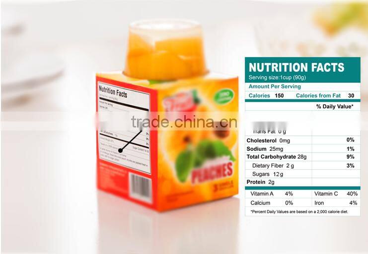 2016 new products Health Food Canned Fruit Peach InSyrup