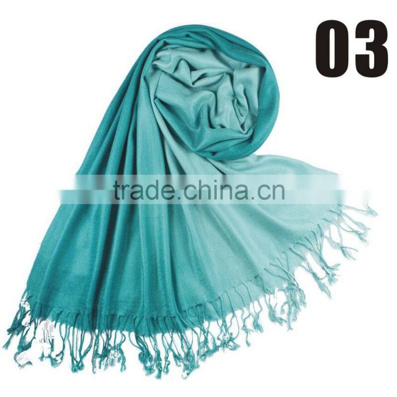 New Gradient Elegant Pashmina Light Soft Warm Comfortable Lady Scarf Pashmina Wrap Shawl Stole 190 x 70cm Approx 30 Colors