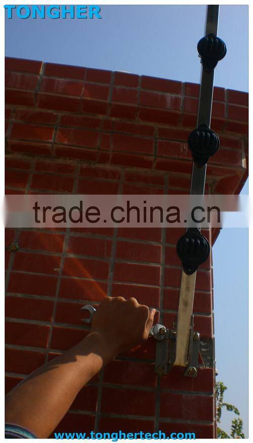 High quality double galvanization iron steel metal pole for electric fence system