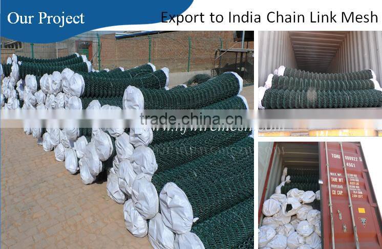 Galvanized+PVC coated Basketball/Football chain link fence/Court chain link fence(Guangzhou Factory)