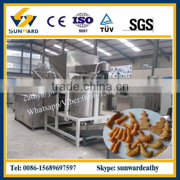 High quality fried pellet snacks fryer, food fryer line with best price