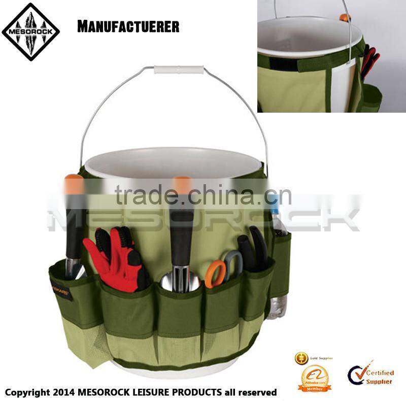 Garden Bucket Caddy Apron for Carrying Garden Tools Garden Tool Organizer