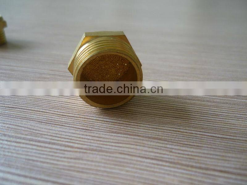 Pneumaic muffler,male threade air Silencer, Brass fitting