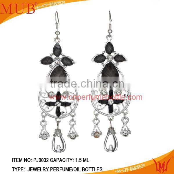 Cat's eye Jewelry Pendant Glass Perfume Bottle Jewelry Earring