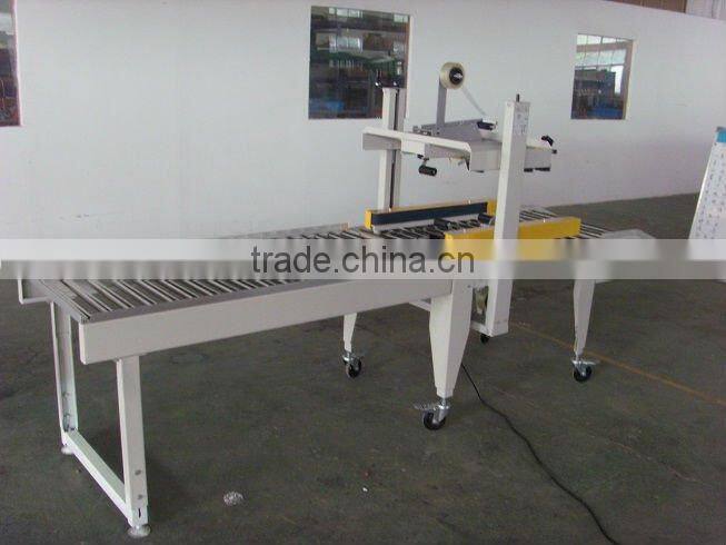 semi automatic flaps folding carton box sealing machine