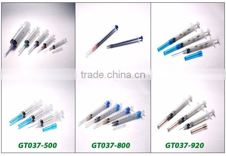 Good feedback disposable plastic medical syringe