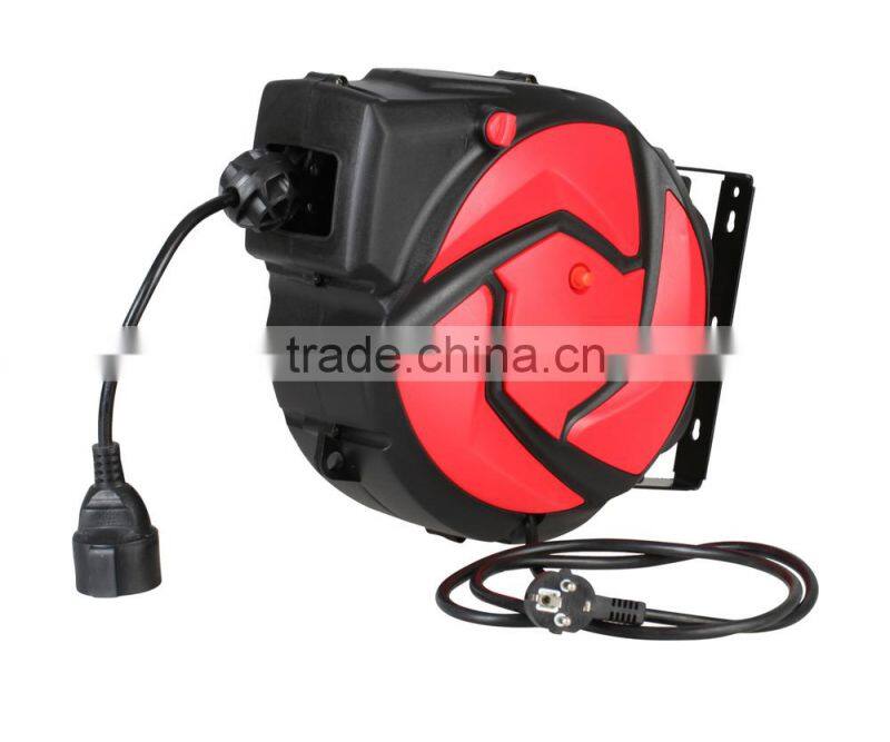 2015 innovative auto cable hose reel (E02) 14m 3G1.5mm2 (CE&RoSH approval)