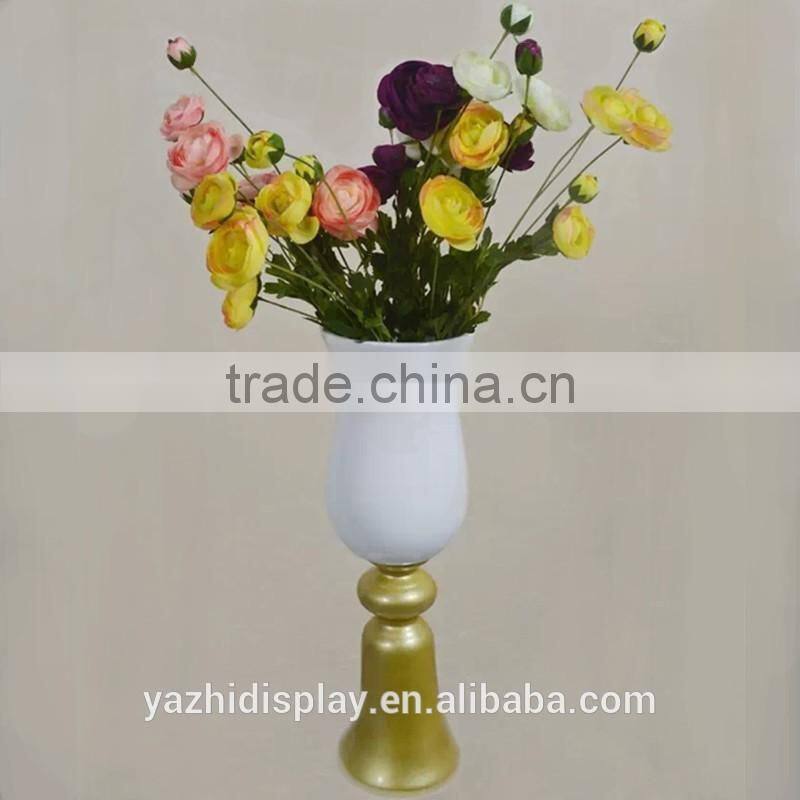 Wholesale fiberglass head shape flower vase for home decoration