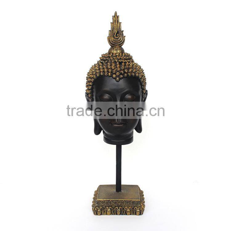 Handmade resin buddha head statue