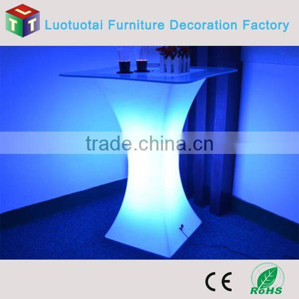 led cocktail table illuminated light up high top square led cocktail table