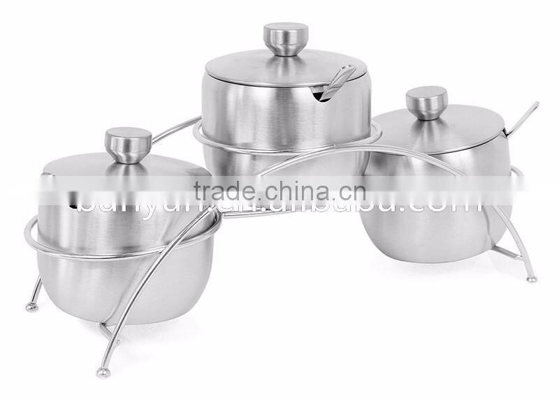 High Quality Useful Spice Stainless Steel Magnetic Cruet Condiments Spice Rack