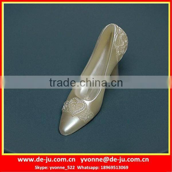 Simple Design Beautiful Silver High-Heel Shoe Candle