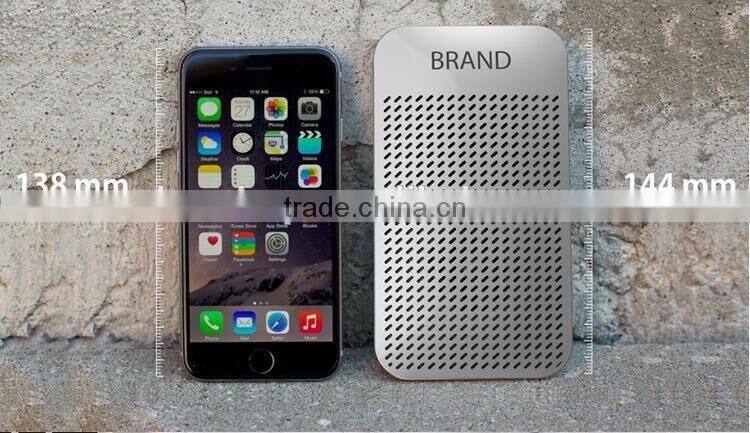 Mini Rechargeable Bluetooth Speaker With Power Bank Portable Multifunction 5000mAh Power Bank Super Thin Bluetooth Speaker