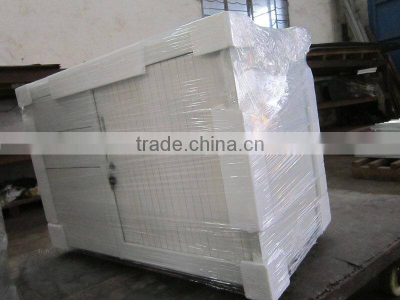 Adjustable wooden top tambour door filing cabinet side return table