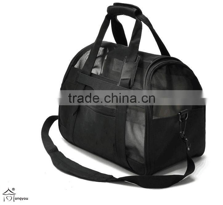 Wholesale outdoor polyester travel pet carrier bag/pet food bag /pet cage
