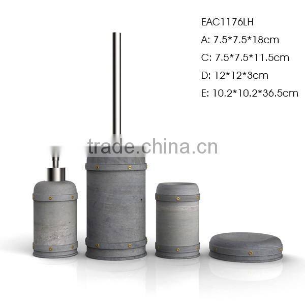 Handmade luxury concrete bath sets with colorful customized