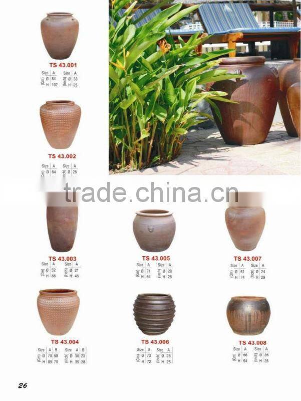 Vietnam large outdoor Rustic pottery planters