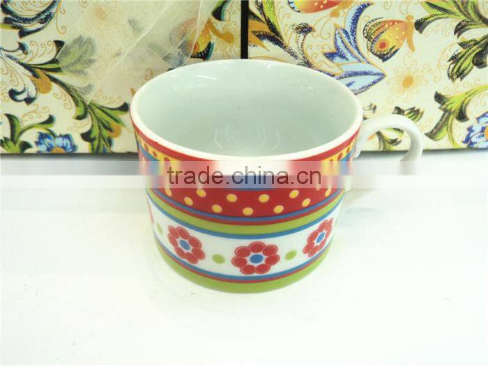 Tableware porcelain ceramic promotion thermo cup, artistic ceramic cup