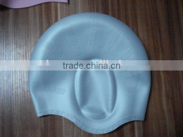 Silicone Swimming Swim Cap Hat & Ear Protective Prevent Water