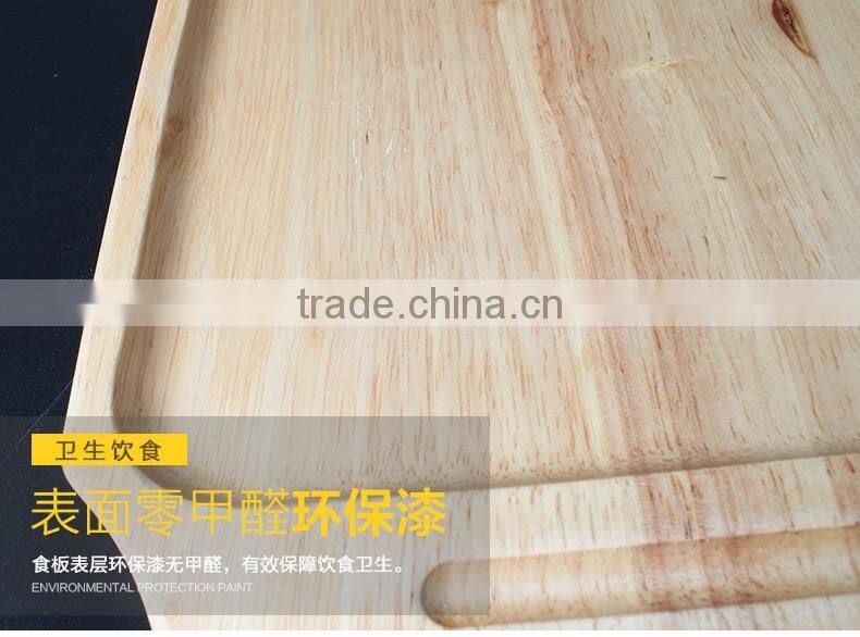 Custom Cute Shape Bamboo Wood Cheese Cutting Board With Handle