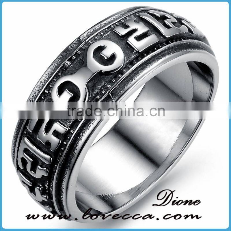 High polished men jewellery figure rings 316l surgical stainless steel men ring