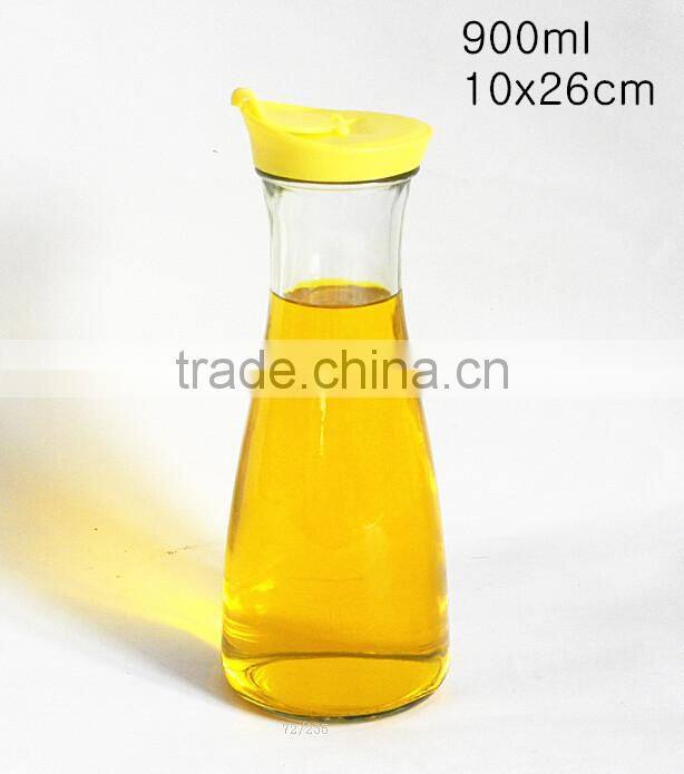 NEW DESIGN wholesale clear glass jar with plastic lid