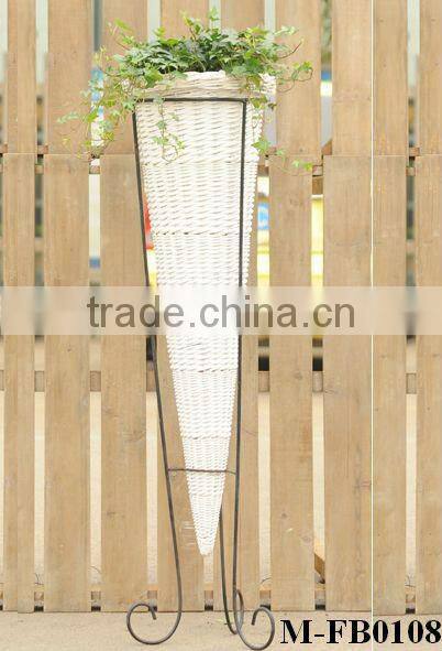 Home decorate bowl shape wicker vase & flower basket