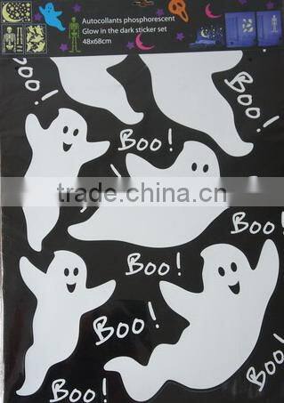 Ghosts Peel and Stick Glow in Dark Wall Sticker