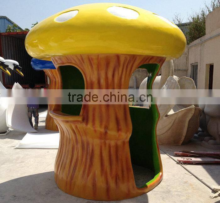 FRP giant mushroom statue sculpture
