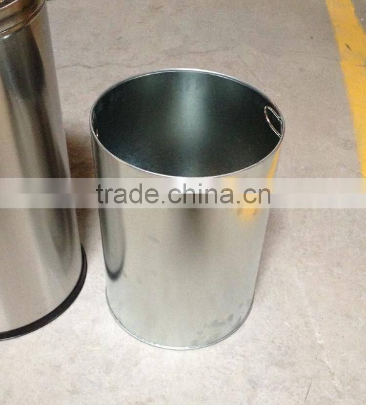 2015 hot selling stainless steel dustbin big capacity recycling bin indoor design trash can