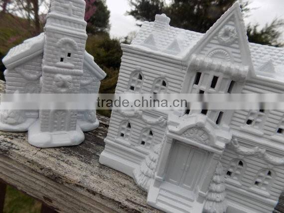 Christmas Village Houses White Christmas Village Church