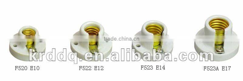 F522 E12 Porcelain screw shell lampholder socket