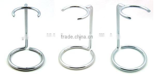 Chrome Shaving Brush Drip Stand