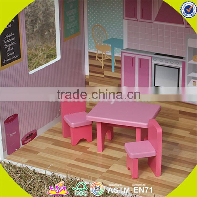 wholesale kids wooden dollhouse miniatures fashion baby wooden dollhouse miniatures hot wooden dollhouse miniatures W06A044