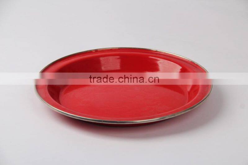 High quality invory printed enamel travel coffee mug