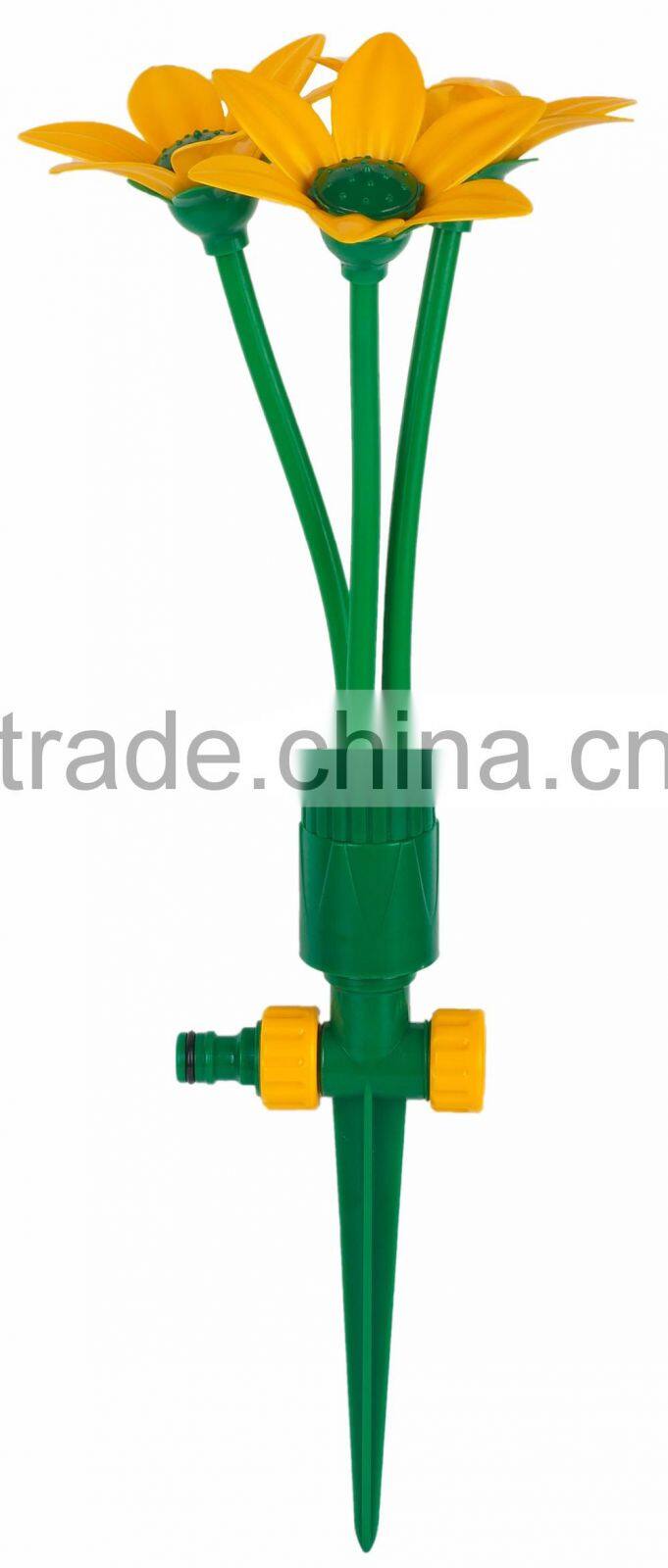 Plastic garden decorative rotary flower sprinkler