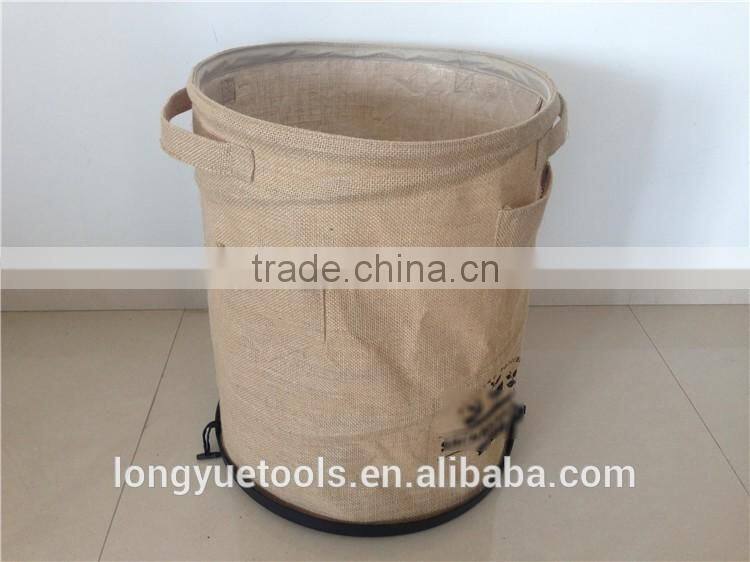 New design environmental folding jute bag for growing